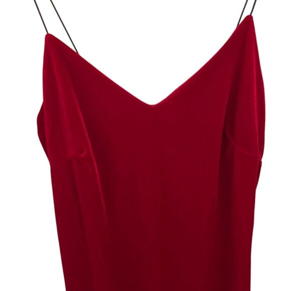 Vintage Y2K Charlotte Russe Dress Size L Velvet Slip 90s Cocktail Holiday Party - Picture 5 of 9